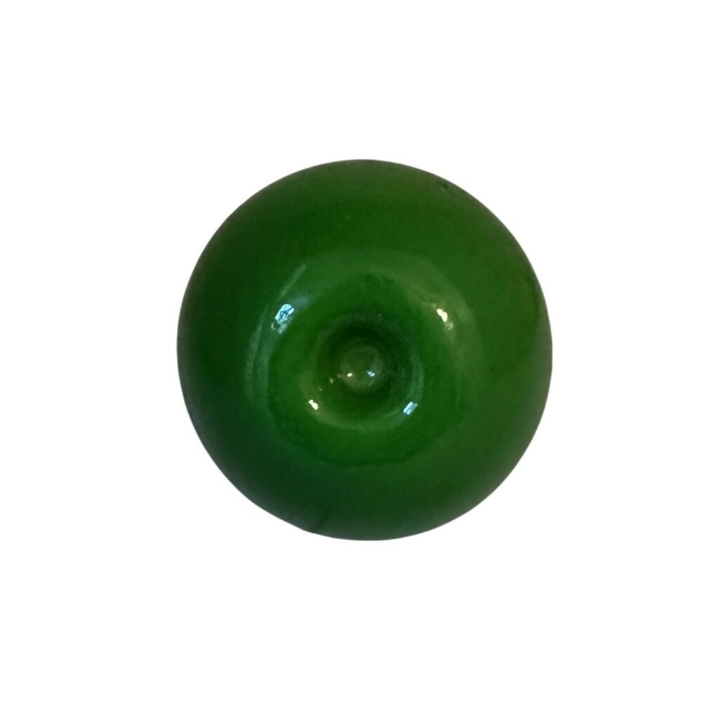Vintage Art Glass Hand Blown Glass Green Pear 1970s Glass Art Decor - Picture 5 of 6